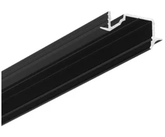 LED juostos profilis DIAGONAL10 C, juodas, 2m