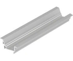 LED juostos profilis DIAGONAL14 F/TY, anoduotas aliuminis, 2m