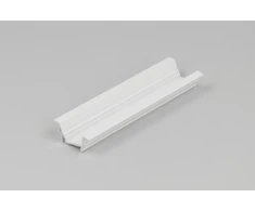 LED juostos profilis DIAGONAL14 F/TY, baltas, 2m