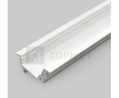 LED juostos profilis DIAGONAL14 F/TY, baltas, 2m
