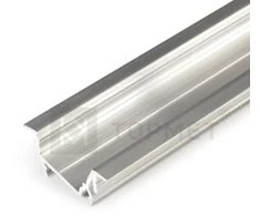 LED juostos profilis DIAGONAL14 F/TY, neanoduotas aliuminis, 2m