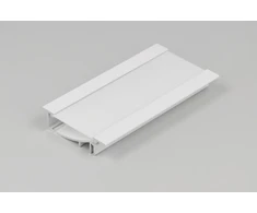 LED juostos profilis FLAT8 H/UX, baltas, 1m