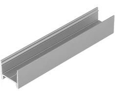 LED juostos profilis HOOD14 F/UI, anoduoto aliuminio, 2m