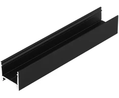 LED juostos profilis HOOD14 F/UI, juodas, 2m