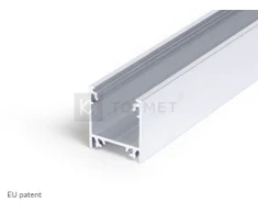 LED juostos profilis LINEA20 EF/TY, neanoduotas aliuminis, 2m