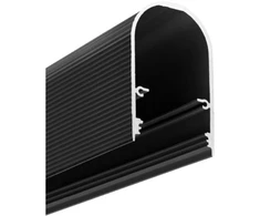 LED juostos profilis NAMI23 CD-9, juodas, 2m