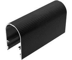 LED juostos profilis NAMI23 CD-9, juodas, 2m
