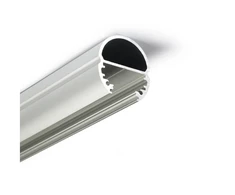 LED juostos profilis OVAL20 BC, anoduotas aliuminis, 2m