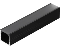 LED juostos profilis SMART16 BC3/U4, juodas, 1m