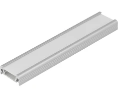 LED juostos profilis SURFACE10 BC/UX, anoduotas aliuminis, 1m
