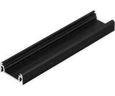 LED juostos profilis SURFACE14 EE7F/TY, juodas, 1m