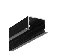 LED juostos profilis VARIO30-07 ACDE-9/U9, juodas, 2m