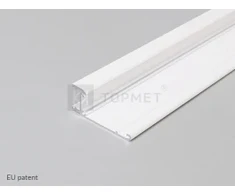 LED juostos profilis WALLE12 BCD, baltas, 2m