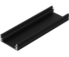 LED juostos profilis WIDE24 G/W, juodas, 2m