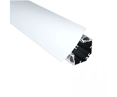 LED kampinis profilis su dangteliu, matinės baltos sp., 2m, 20327-W