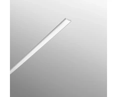 LED lankstus paviršinis aliuminio profilis su dangteliu CAMELOT, sidabro sp., 2m
