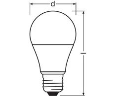 LED lemputė LED DUO CLICK DIM CLASSIC A 60 8 W/2700K E27