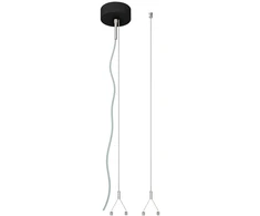 LED linijinio šviestuvo LINEAR INDIVILED pakabinimo rinkinys, juodas