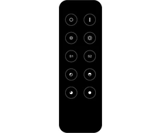 LED nuotolinio valdymo pultas SUNRICHER, 1 kanalo, 434MHz/868MHz, juodas, XCONTROL021