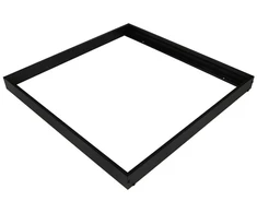 LED panelės LOUVER 60x60cm paviršinio montavimo rinkinys, juodas