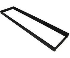 LED panelės LOUVER paviršinio montavimo rinkinys, 120x30cm, juodas