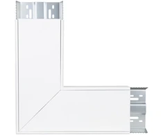 LED paviršinio/pakabinamo linijinio šviestuvo LINEAR INDIVILED kampinis sujungimas, baltas