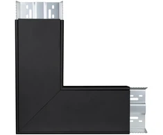 LED paviršinio/pakabinamo linijinio šviestuvo LINEAR INDIVILED kampinis sujungimas, juodas