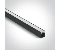 LED paviršinis profilis, juodas, 2m, 7901/B