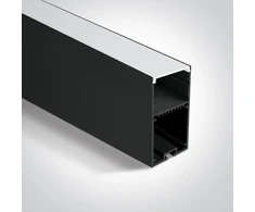 LED paviršinis profilis, juodas, 2m, 7910/B
