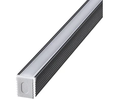 LED paviršinis profilis SLOT, juodas, 3m, 346250