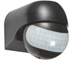 LED PIR judesio daviklis OPTONICA, juodas, IP54