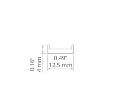 LED profilio dangtelis HS, matinis, 3m