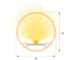 LED profilio OSLO 38 užbaigimas