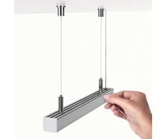 LED profilio pakabinimo rinkinys RD-1, sidabro sp.