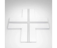 LED profilio PLASTERLED X formos sujungimas