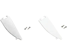 LED profilio užbaigimai TRIM, balti, 2vnt.