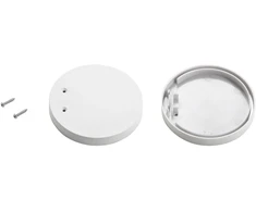 LED profilio užbaigimai TUBE, balti, 2vnt.