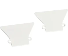 LED profilio užbaigimai WING, baltos sp., 2vnt.