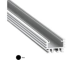 LED profilis INFERNO, juodas, 2m