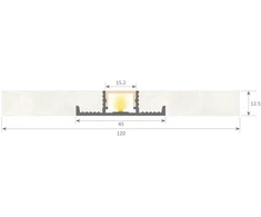 LED profilis PLASTERLED, 5x2m pakuotė