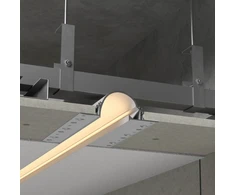 LED profilis PRF170SET, baltas, 3m, su užbaigimais
