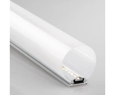LED profilis su dangteliu ir užbaigimais TUBE, nikelio sp., 2m