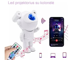LED Projektorius su kolonėle ASTRONAUTAS