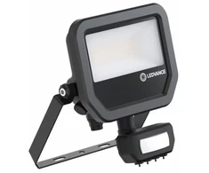 Ledvance 11-17W LED prožektorius FL 20 GEN4, juodas, 3000K, IP65, su judesio davikliu