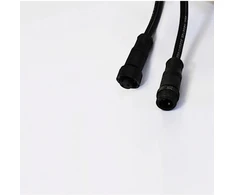 LED sieninio šviestuvo MALE-FEMALE jungtis, juoda, 24V, IP66, CNCTR4
