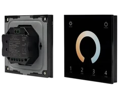 LED valdiklis, liečiamu ekranu, juodas, DMX512, RF 2.4Ghz