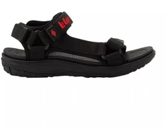 Lee Cooper moteriški sandalai su lipukais, lengvi juodi, vasaros paplūdimiui