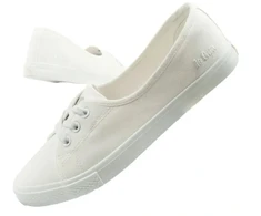 Lee Cooper moteriški sportinio stiliaus balti laisvalaikio bateliai tipo "slip-on"