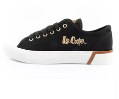 Lee Cooper moteriški stilingi juodi sportiniai bateliai iš audinio
