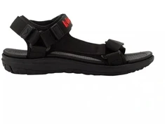 Lee Cooper vyriški lengvi juodi vasaros paplūdimio sandalai su lipdukais